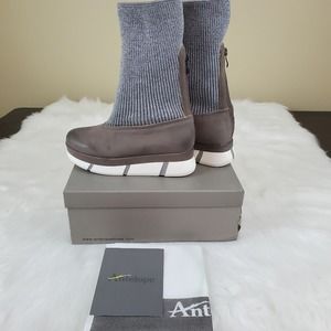 Leather Boots $209 Antelope SIze 5.5 Sock Knit Leather Boot